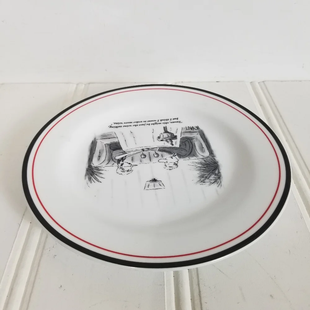 Restoration Hardware Plate New Yorker The Cartoon Bank Christopher Weyant 2003